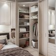 Luxor 3+4 Cornice Corner Wardrobe - Sizes Available thumbnail 3