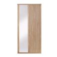 Luxor 3+4 Rustic Oak 2 Door Mirror Lh Wardrobe thumbnail 2