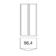 Luxor 3+4 Rustic Oak 2 Door Mirror Lh Wardrobe thumbnail 3