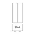 Luxor 3+4 Rustic Oak 2 Door Mirror Rh Wardrobe thumbnail 3