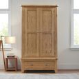 Hopewood Oak 2 Door 1 Drawer Wardrobe thumbnail 2