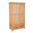 Melbourne Natural Oak 2 Door 2 Drawer Wardrobe thumbnail 2