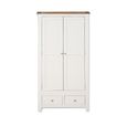 Melbourne White Painted 2 Door 2 Drawer Wardrobe thumbnail 2