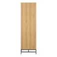 Albany Wardrobe - 4 Door - Oak Ribbed