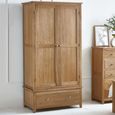 Mallory Combi Wardrobe - 2 Door - 1 Drawer - Double - Oak