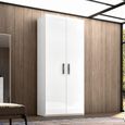 Modern Mara White 2 Door Wardrobe thumbnail