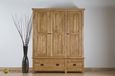 Originals Wardrobe - 3 Door - 2 Drawer - Rustic Oak