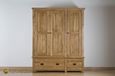 Originals Wardrobe - 3 Door - 2 Drawer - Rustic Oak
