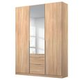 Alabama Wardrobe - 136cm - 3 Door - Combi - Sonoma Oak