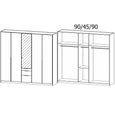 Alabama Wardrobe - 226cm - 5 Door - Combi - Alpine White