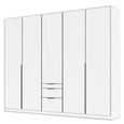 Alabama Wardrobe - 226cm - 5 Door - Drawer - Alpine White