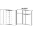 Alabama Wardrobe - 226cm - 5 Door - Mirror - Sonoma Oak