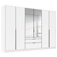 Alabama Wardrobe - 271cm - 6 Door - Combi - Alpine White