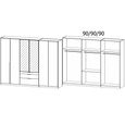 Alabama Wardrobe - 271cm - 6 Door - Combi - Artisan Oak