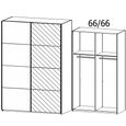 Beluga Extra Sliding Wardrobe - 137cm - 2 Door - Mirror - Alpine White