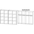 Beluga Extra Sliding Wardrobe - 271cm - 4 Door - Grey Mirrored - Artisan Oak
