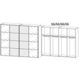 Beluga Extra Sliding Wardrobe - 271cm - 4 Door - Mirror - Graphite & Silk Grey Glass