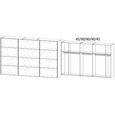 Beluga Extra Sliding Wardrobe - 361cm - 3 Door - Grey Mirrored - Artisan Oak