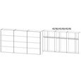Beluga Extra Sliding Wardrobe - 406cm - 3 Door - Silk Grey & Alpine White