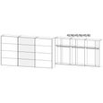 Beluga Extra Sliding Wardrobe - 406cm - 3 Door - Mirror - Alpine White