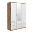 Celle Wardrobe - 136cm - 3 Door - Combi - Artisan Oak & Alpine White