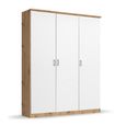Celle Wardrobe - 136cm - 3 Door - Artisan Oak & Alpine White