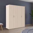 Celle Wardrobe - 181cm - 4 Door - Champagne