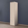 Celle Wardrobe - 47cm - 1 Door - 2 Drawer - Champagne - RH