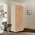 Celle Wardrobe - 91cm - 2 Door - Champagne & Artisan Oak - 4 Drawer