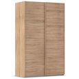 Evelyn Sliding Wardrobe - 137cm - 2 Door - Sonoma Oak