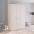 Evelyn Wardrobe - 151cm - 3 Door - H 223cm - Alpine White