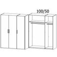 Evelyn Wardrobe - 151cm - 3 Door - H 223cm - Sonoma Oak