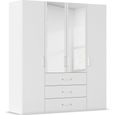 Evelyn Wardrobe - 201cm - 4 Door - Combi - H 223cm - Alpine White