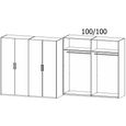 Evelyn Wardrobe - 201cm - 4 Door - H 223cm - Sonoma Oak