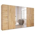 Kronach Mirror Wardrobe - 354cm - 4 Door - Artisan Oak