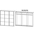 Kulmbach Sliding Wardrobe - 271cm - 3 Door - Artisan Oak