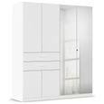 Maika Wardrobe - 181cm - 6 Door - Combi - H210cm - Alpine White