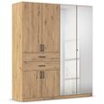 Maika Wardrobe - 181cm - 6 Door - Combi - H210cm - Artisan Oak