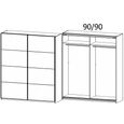 Memphis Sliding Wardrobe - 181cm - 2 Door - Alpine White