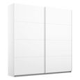 Memphis Sliding Wardrobe - 181cm - 2 Door - Alpine White