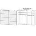 Miramar Type-3 Sliding Wardrobe - 271cm - 2 Door - Fully Mirrored - Champagne