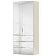 Miramar Type-5 Wardrobe - 101cm - 2 Door - Combi - Champagne