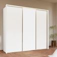 Taro Sliding Wardrobe - 242cm - 3 Door - Alpine White