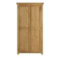 Woburn Wardrobe - 2 Door - Rustic Oak