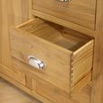 Woburn Short Wardrobe - 1 Door 5 Drawer - Rustic Oak