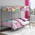 Bunk Bed - Single over Single - Grey - 4035159UK
