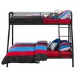 Bunk Bed - Single over Double - Black - 4034119UK
