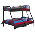 Bunk Bed - Single over Double - Black - 4034119UK
