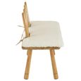 Bunny Ear Kids Chair - Set of 2 - Natural and White - Wood
