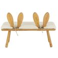Bunny Ear Kids Chair - Set of 2 - Natural and White - Wood